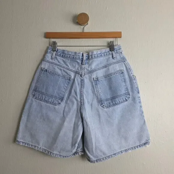 Vintage Arizona Jean Co High Waisted Denim Shorts Light Wash Distressed Jorts 11 - Picture 5 of 8